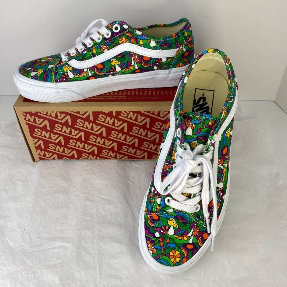 New Vans Old Skool Tapered Skate Shoe Mushroom
Print Unisex Women's Sz 8 Men's S